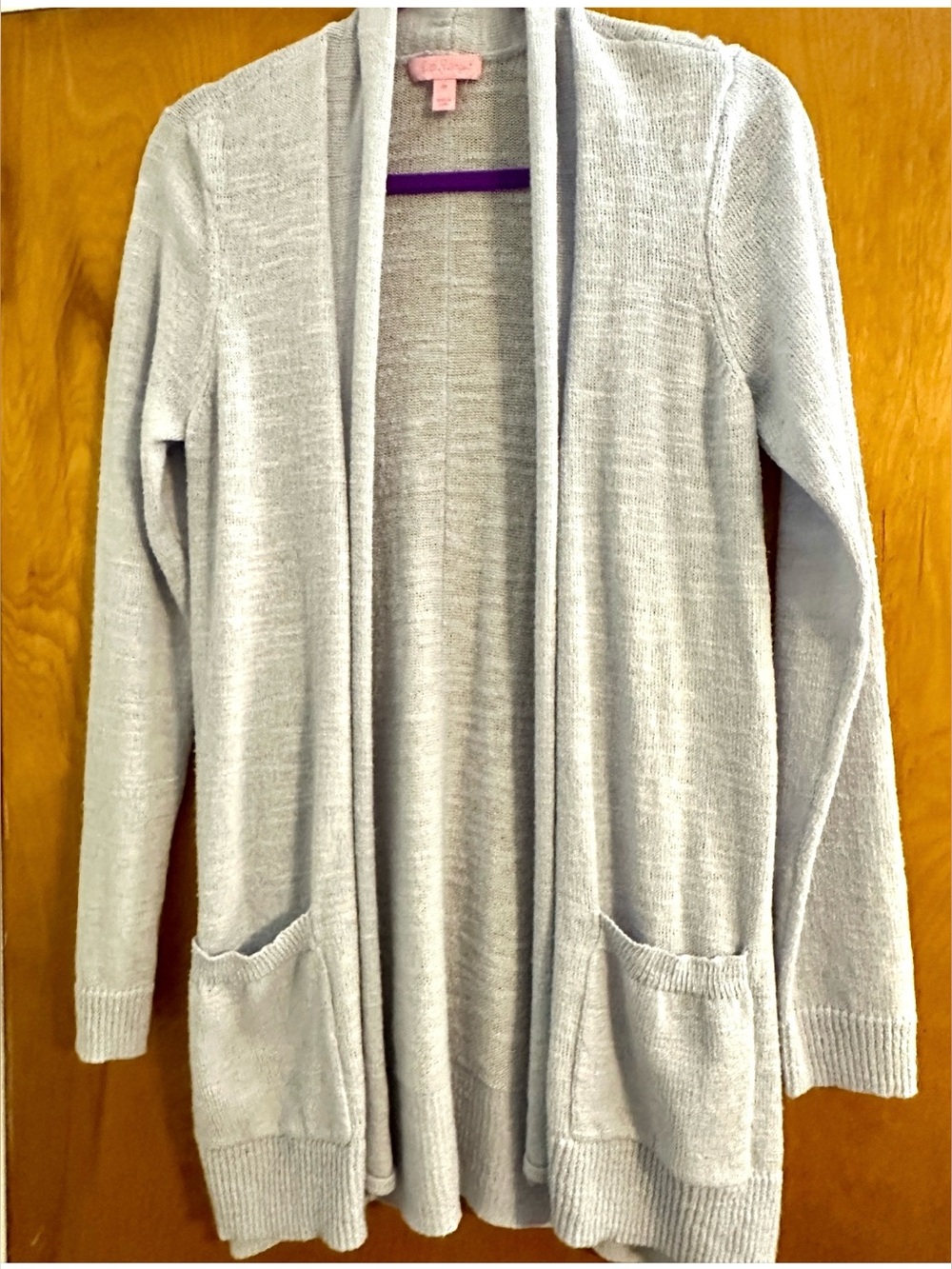 Lilly Pulitzer  Medium- 'Ariela' Long pocketed cardigan in Lilac Pearly Purple